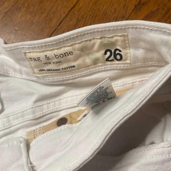 rag & bone Nina High Rise Ankle Flare Jeans Size 26 Summer White - Picture 6 of 10